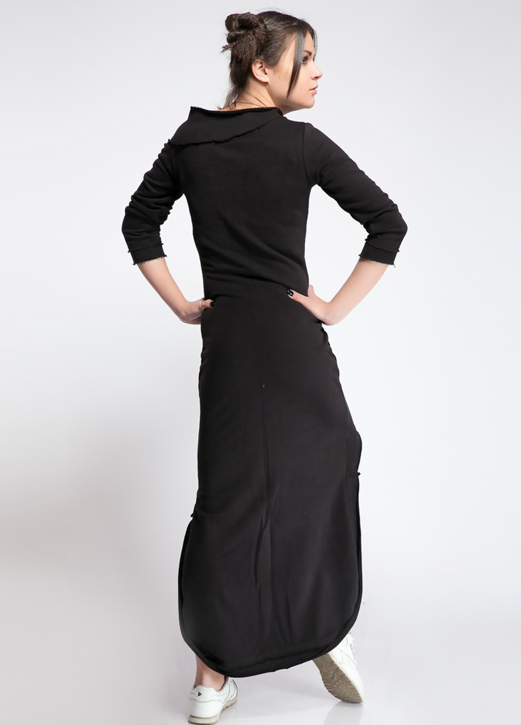Черное кэжуал платье Modna Anka