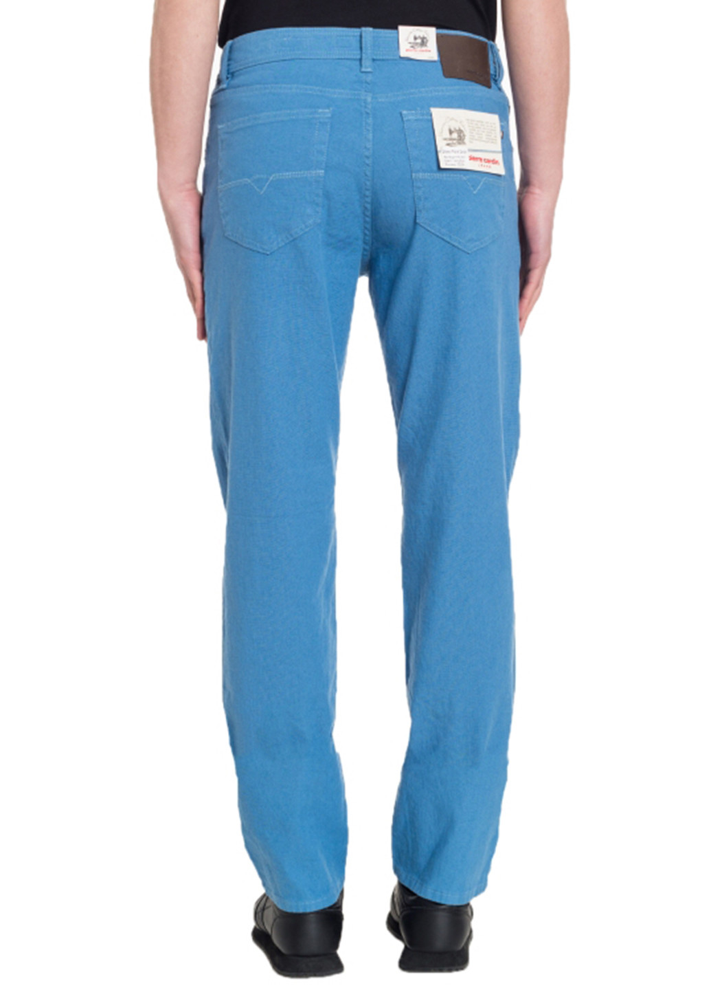 Голубые демисезонные зауженные джинсы Pierre Cardin