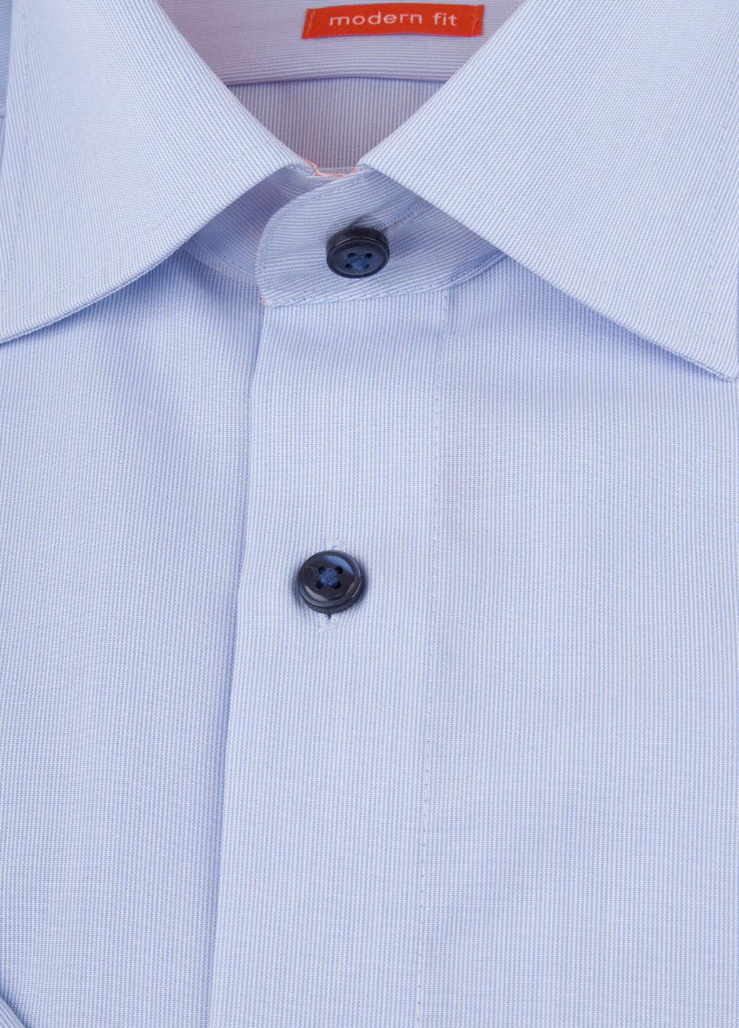 Голубой кэжуал рубашка в полоску Olymp