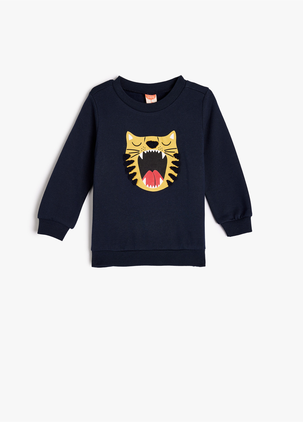 KOTON свитшот рисунок темно-синий кэжуал хлопок