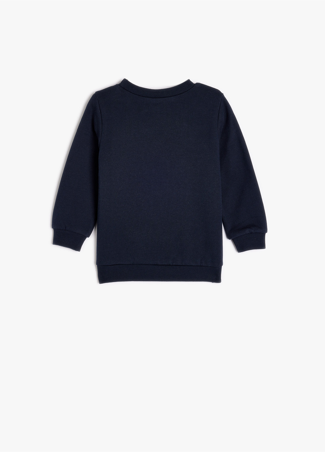 KOTON свитшот рисунок темно-синий кэжуал хлопок