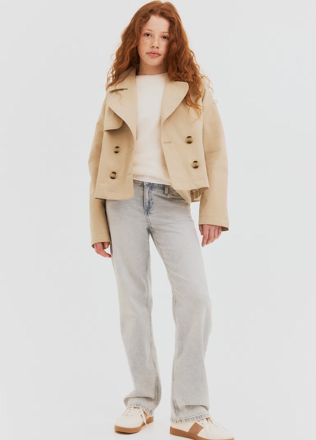 Плащ H&M тренчкот на гудзиках демісезон (369944408)