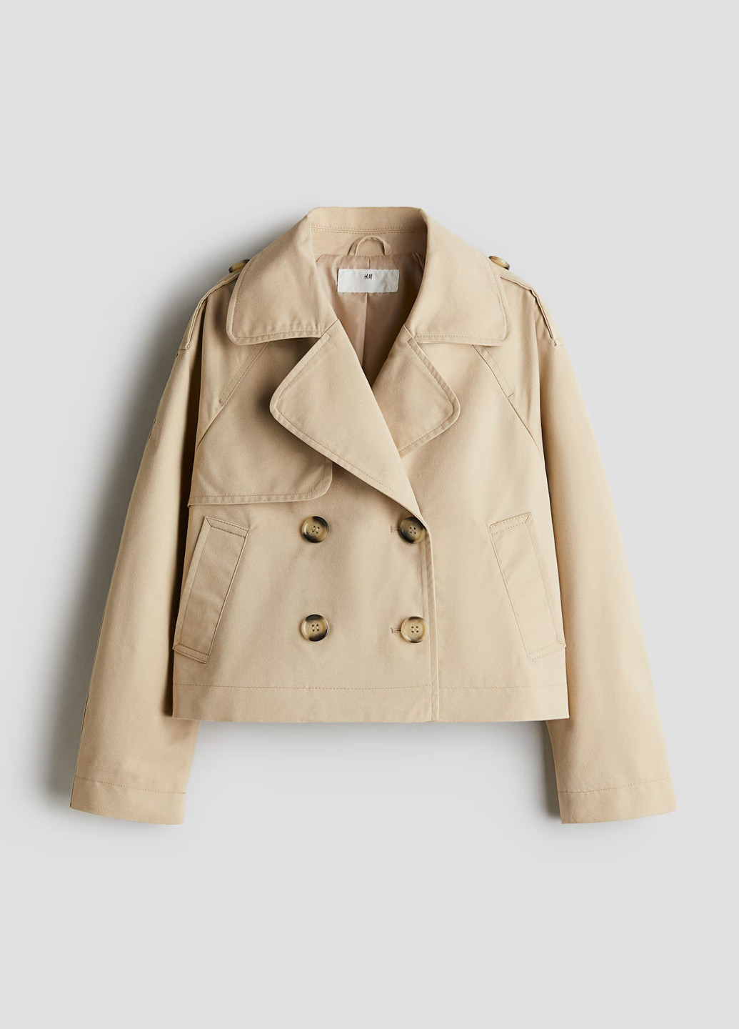 Плащ H&M тренчкот на гудзиках демісезон (369944408)