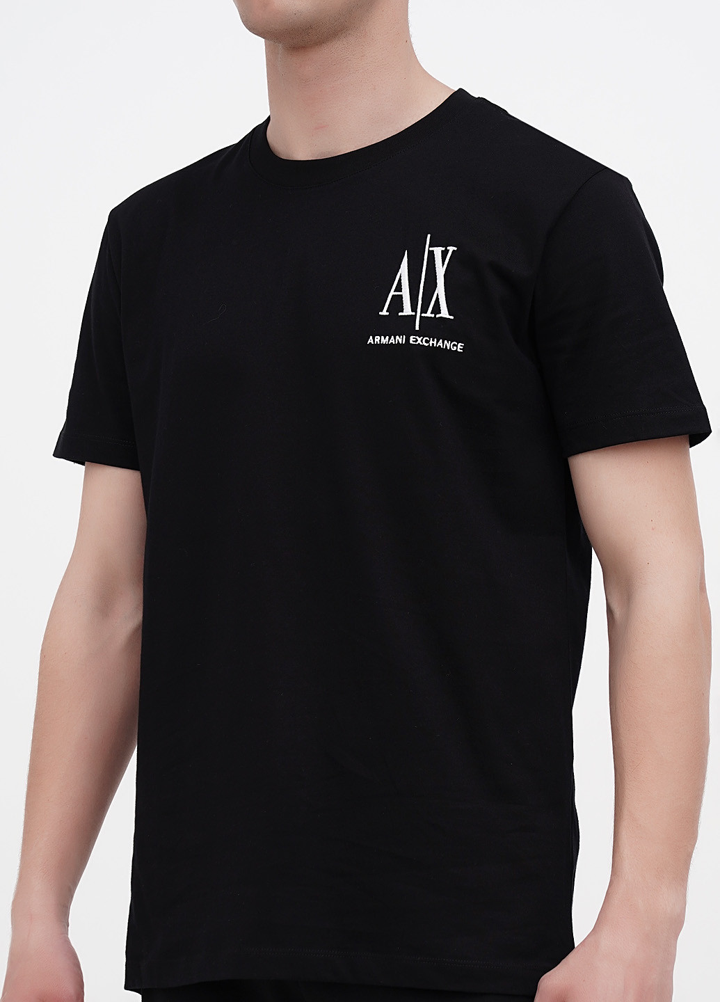 Черная футболка Armani Exchange