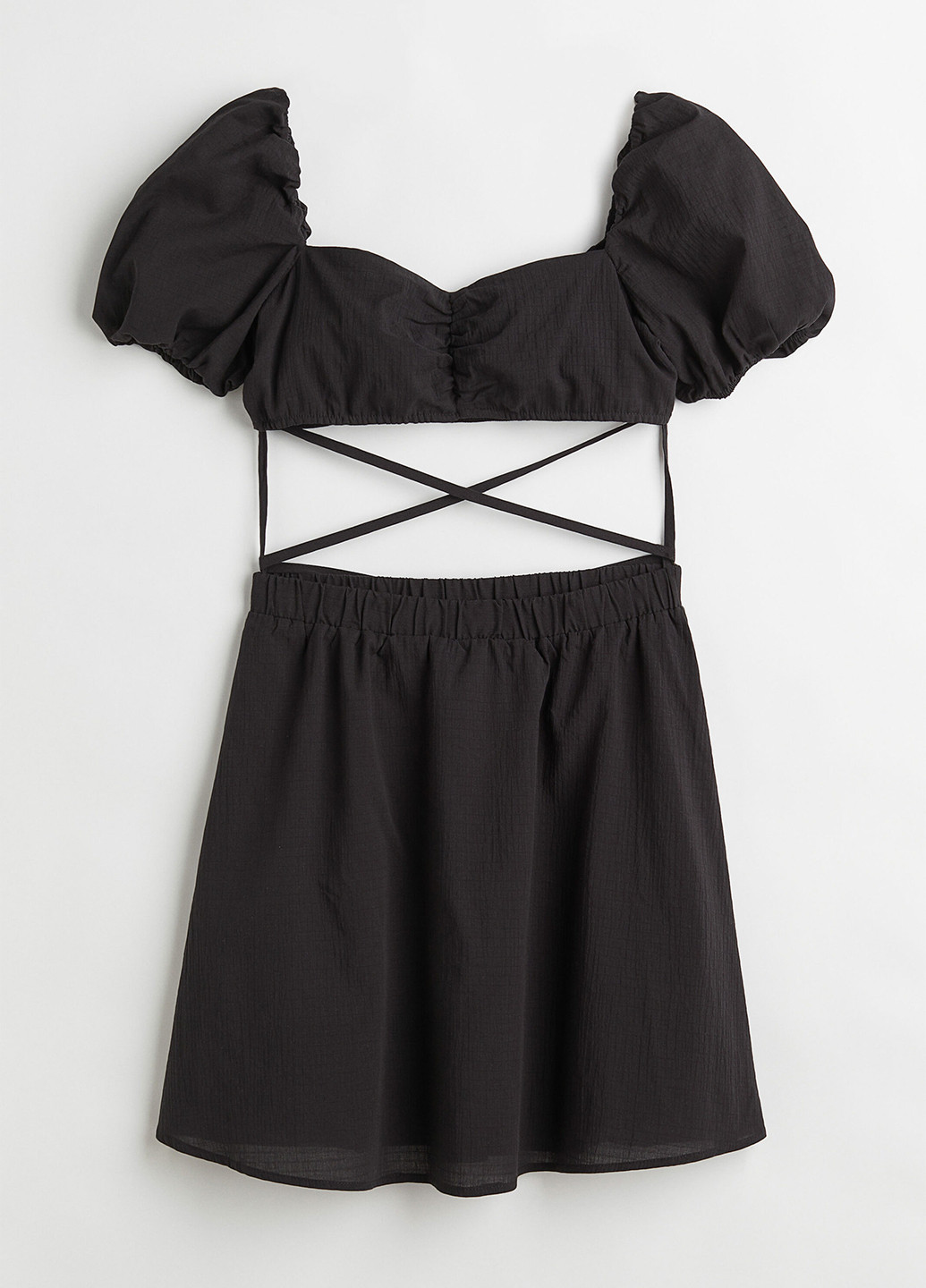 Чорна кежуал сукня H&M однотонна