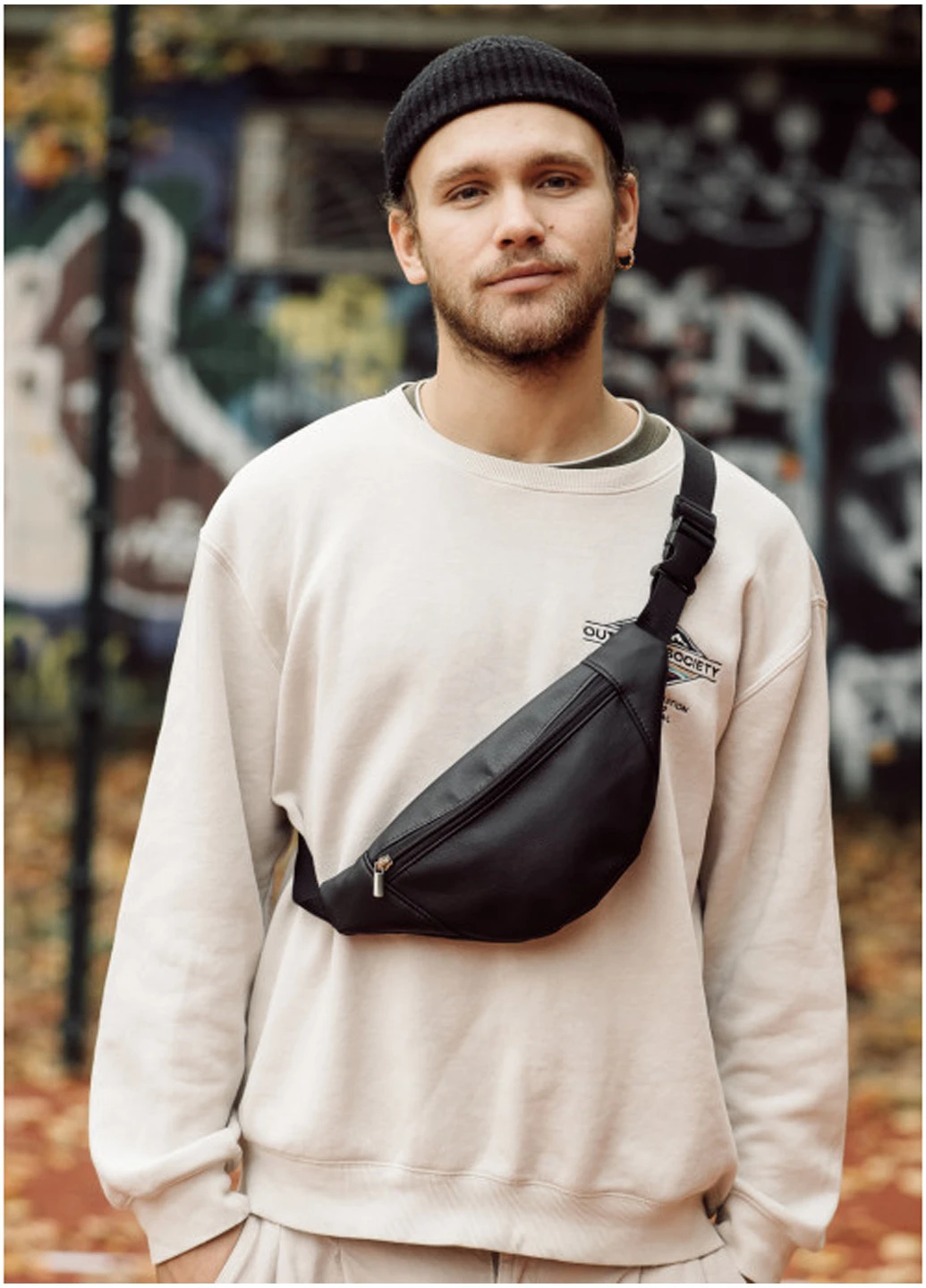 Чоловіча поясна сумка (бананка) 33х14 см Sambag (210475475)