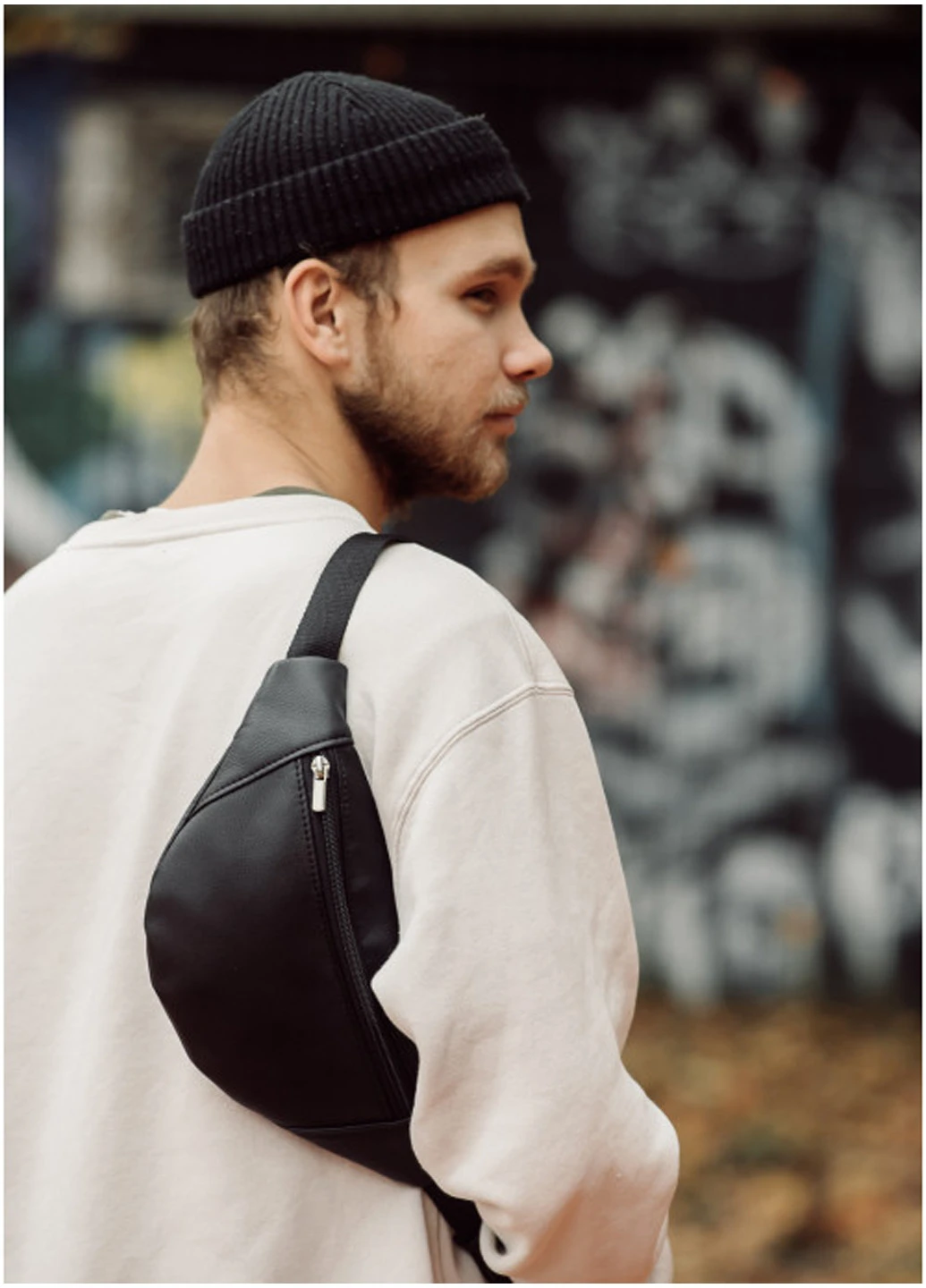 Чоловіча поясна сумка (бананка) 33х14 см Sambag (210475475)