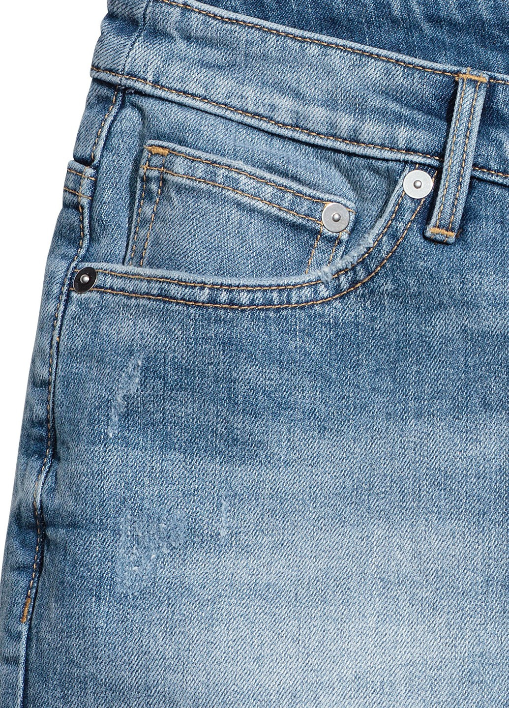 Шорты джинсовые H&M меланжи синие джинсовые