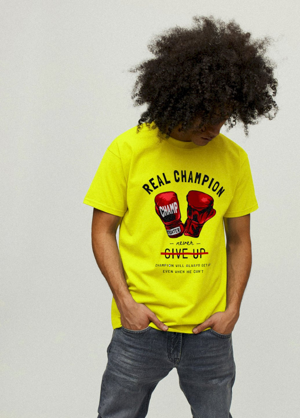 Желтая футболка мужская YAPPI