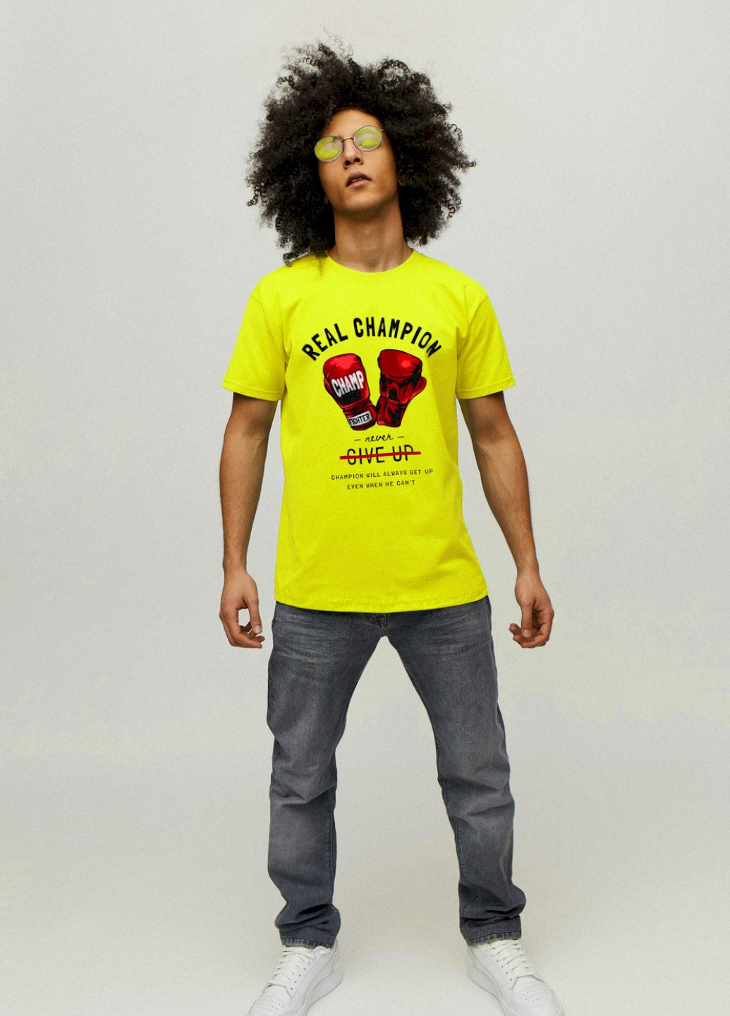 Желтая футболка мужская YAPPI