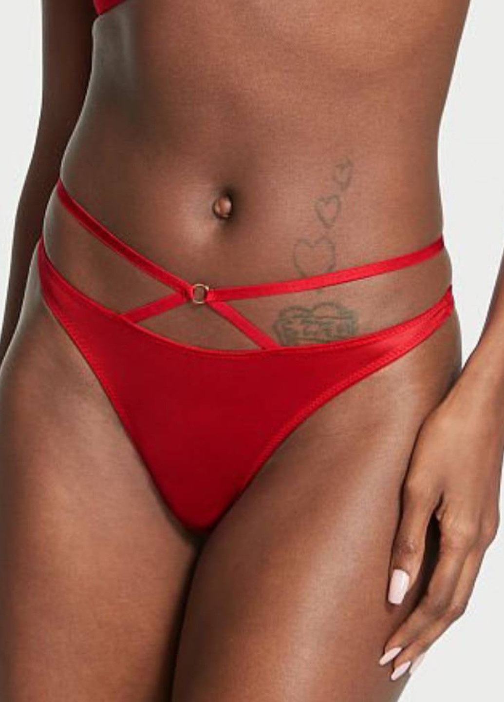 Красный демисезонный комплект (бюстгальтер, трусики) Victoria's Secret