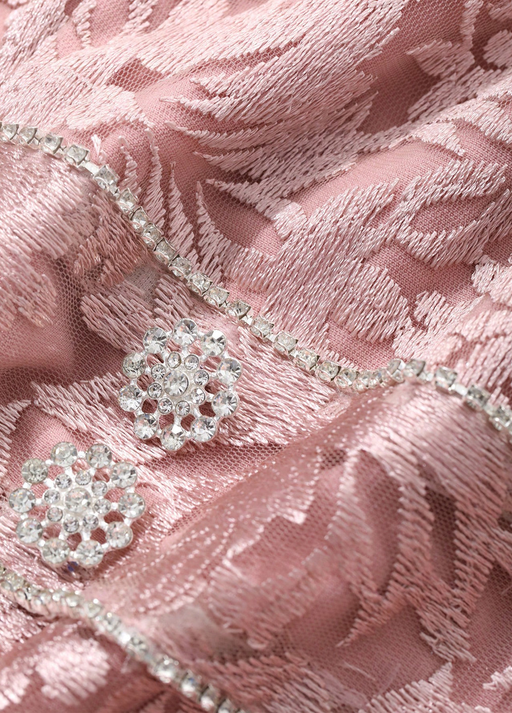 Пудрова вечірня сукня SHEIN однотонна