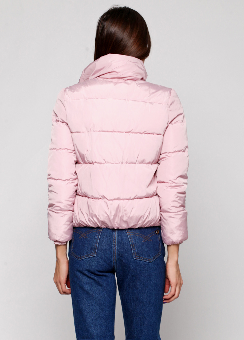 Светло-розовая демисезонная куртка No Brand