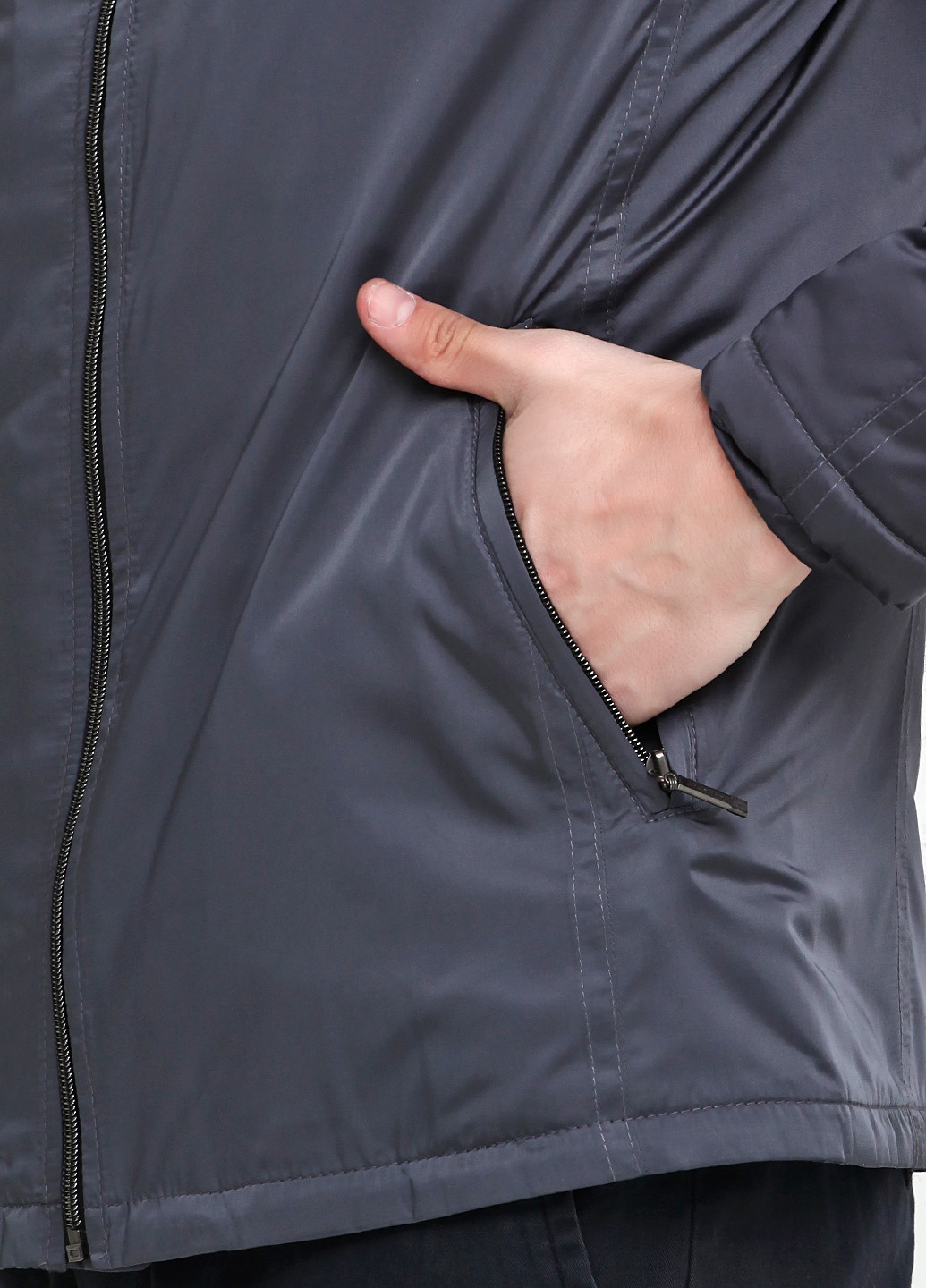 Темно-сіра демісезонна куртка ZHURAVLEV