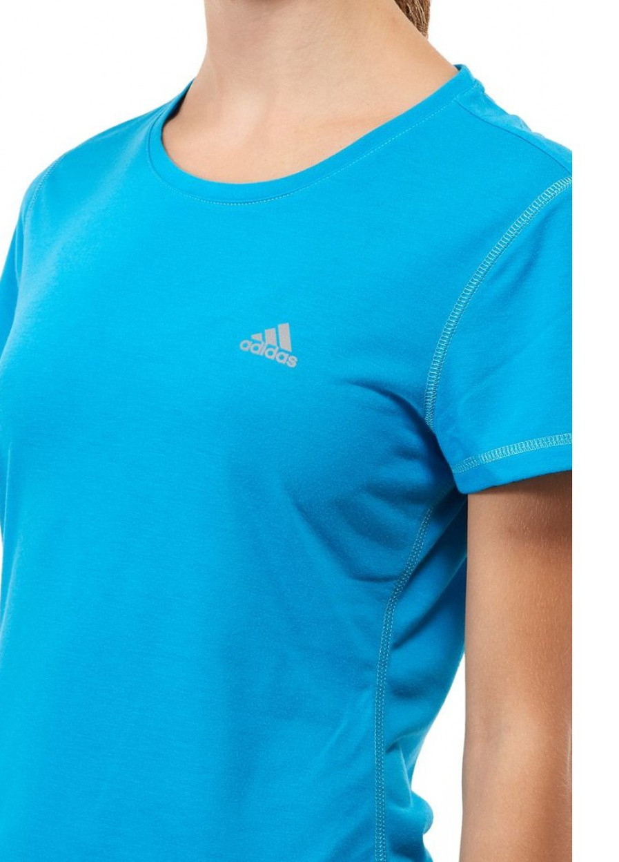 Голубая футболка голубой (d85808) adidas