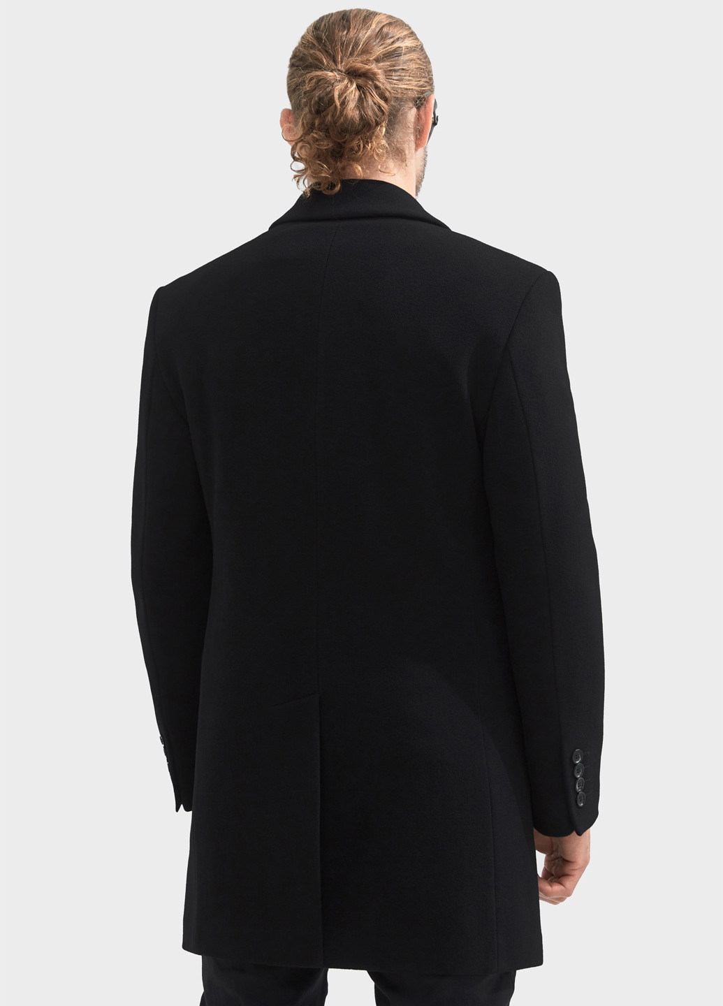 Чорне демісезонне Пальто однобортне Sun's House