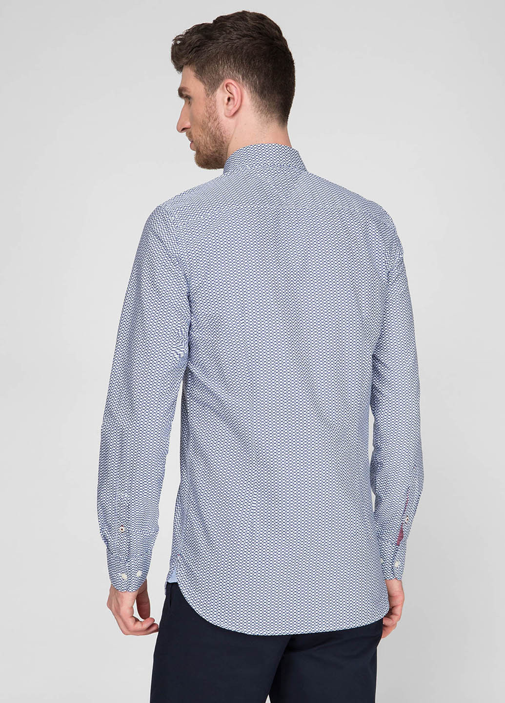 Синяя кэжуал рубашка в клетку Tommy Hilfiger