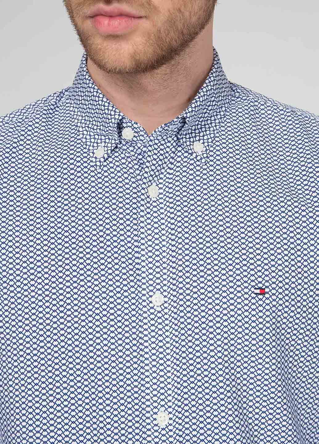 Синяя кэжуал рубашка в клетку Tommy Hilfiger