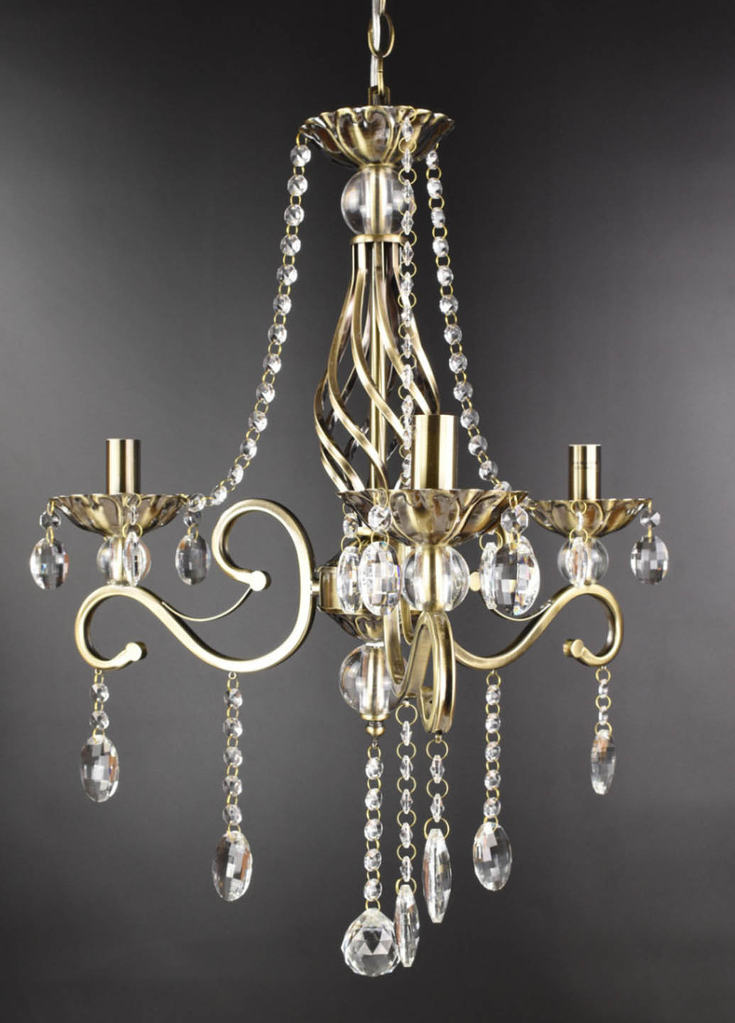 Люстра свічка 6071/3-AB Бронза 65х50х50 см. Handmade (234540196)