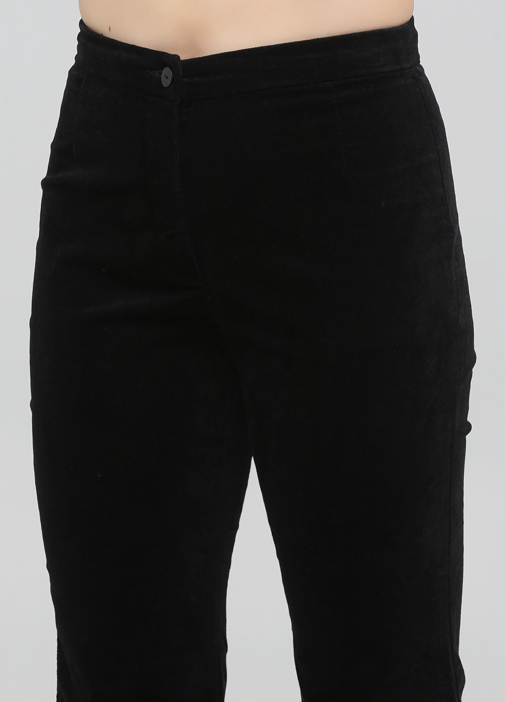 Черные кэжуал демисезонные клеш, укороченные брюки Monki