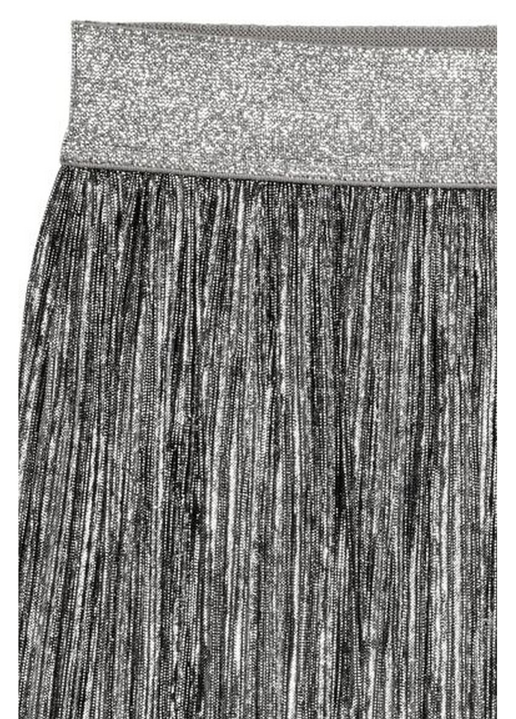 Серая однотонная юбка H&M