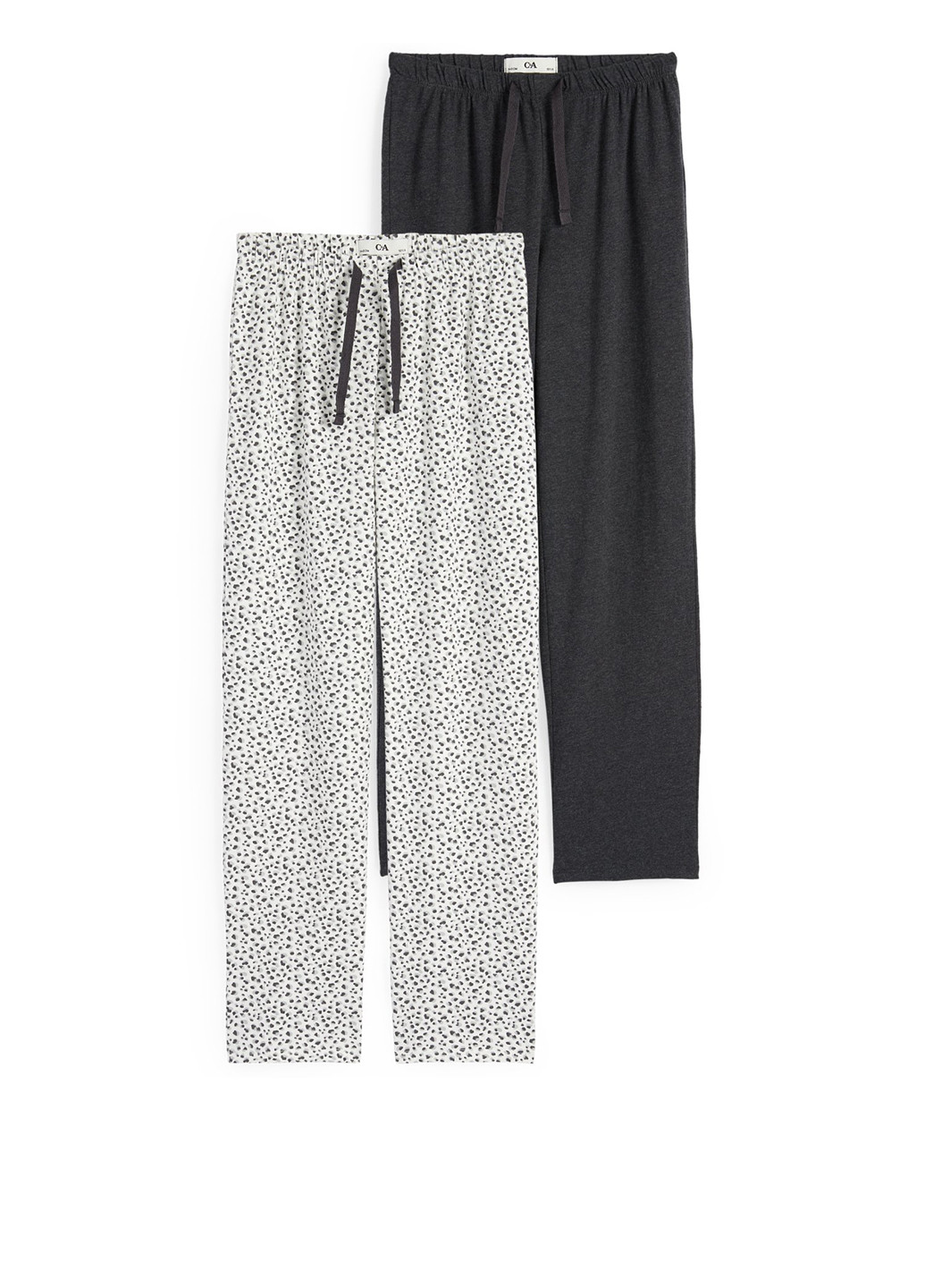 Комбинированные домашние демисезонные прямые брюки C&A