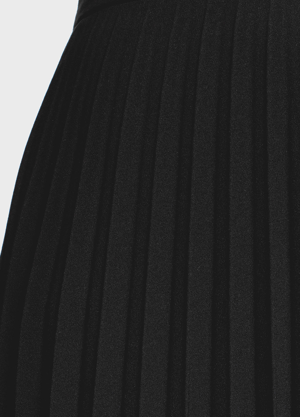 Черная кэжуал однотонная юбка Oodji клешированная, плиссе