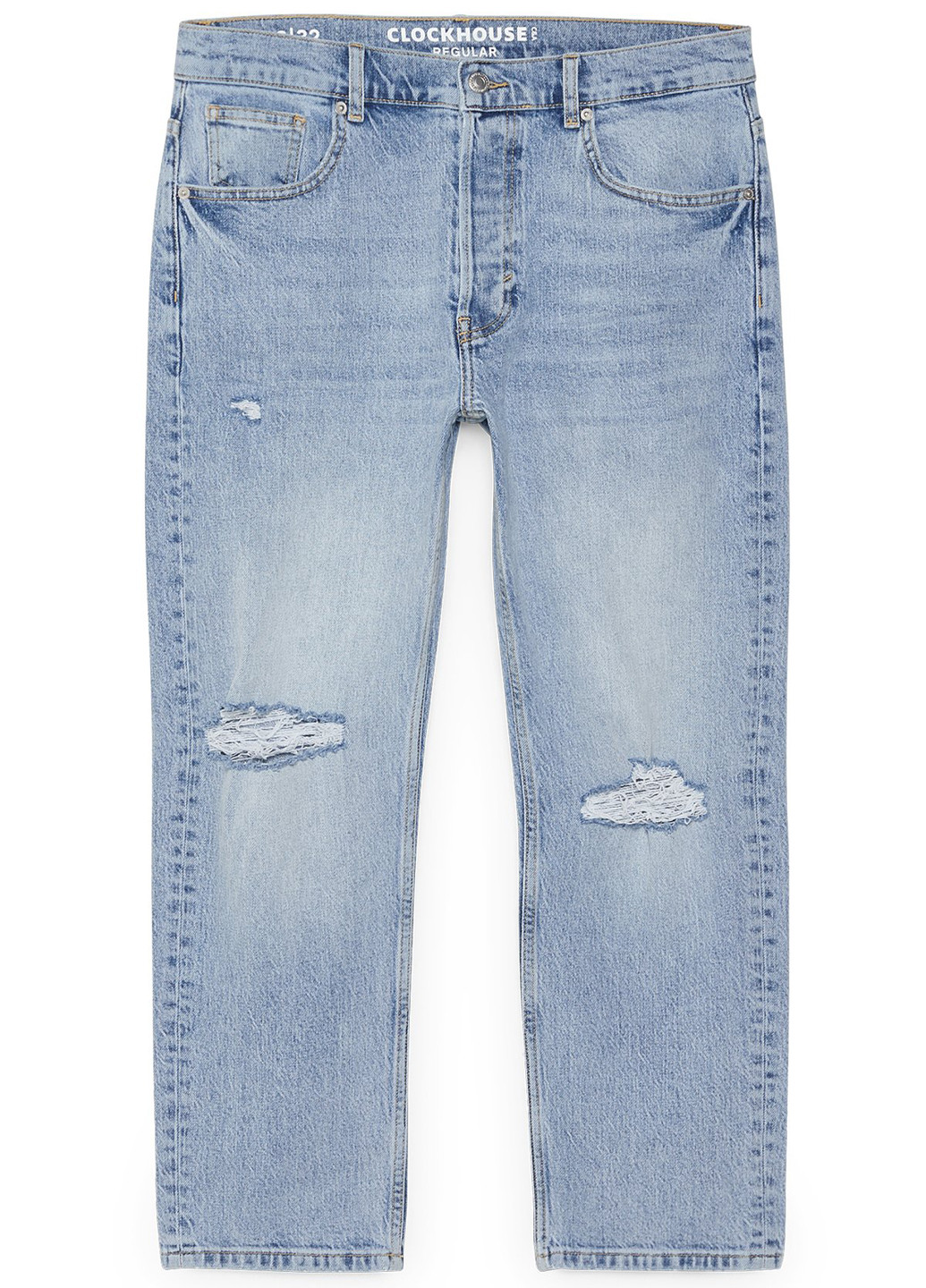 Голубые демисезонные регюлар фит джинсы C&A