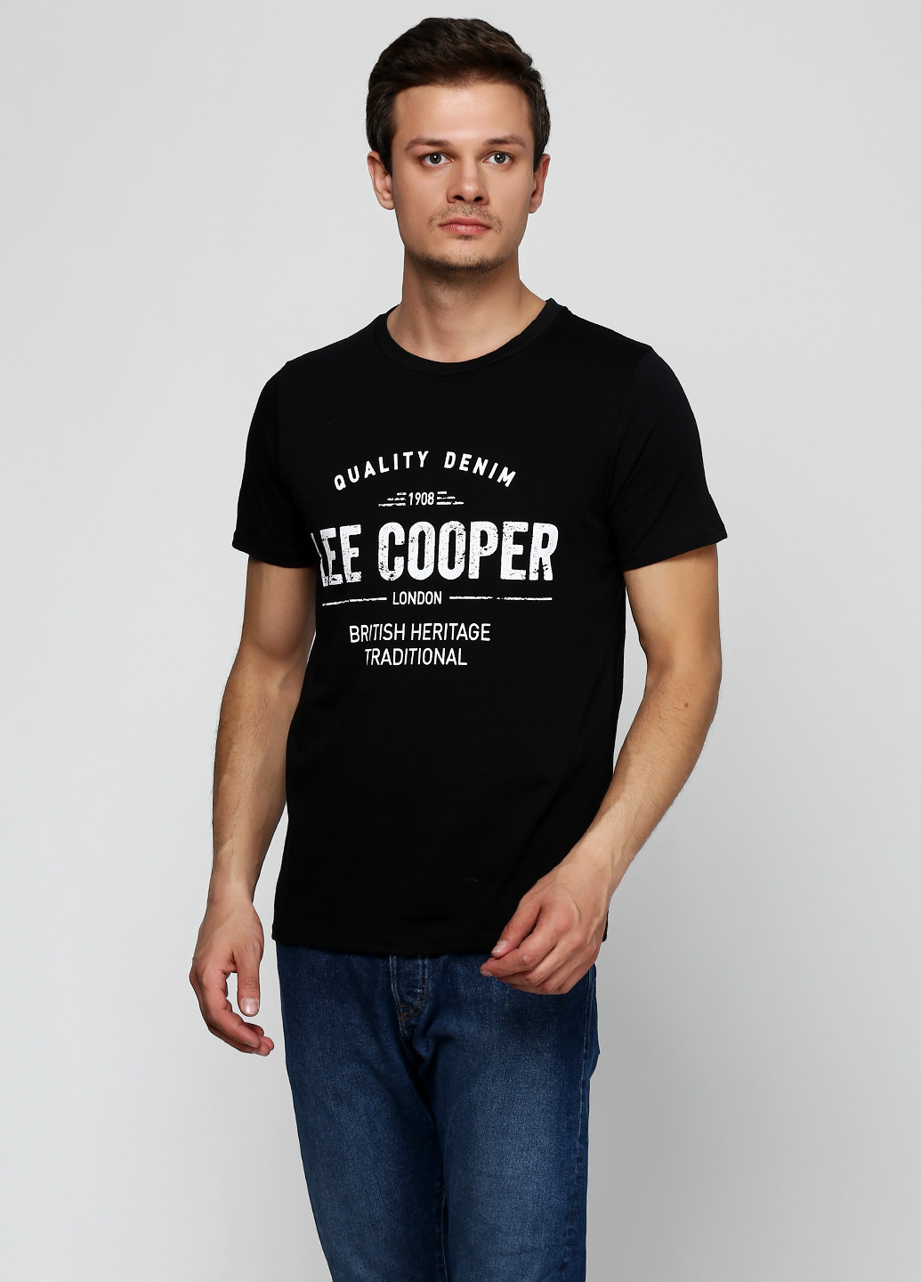 Чорна футболка Lee Cooper