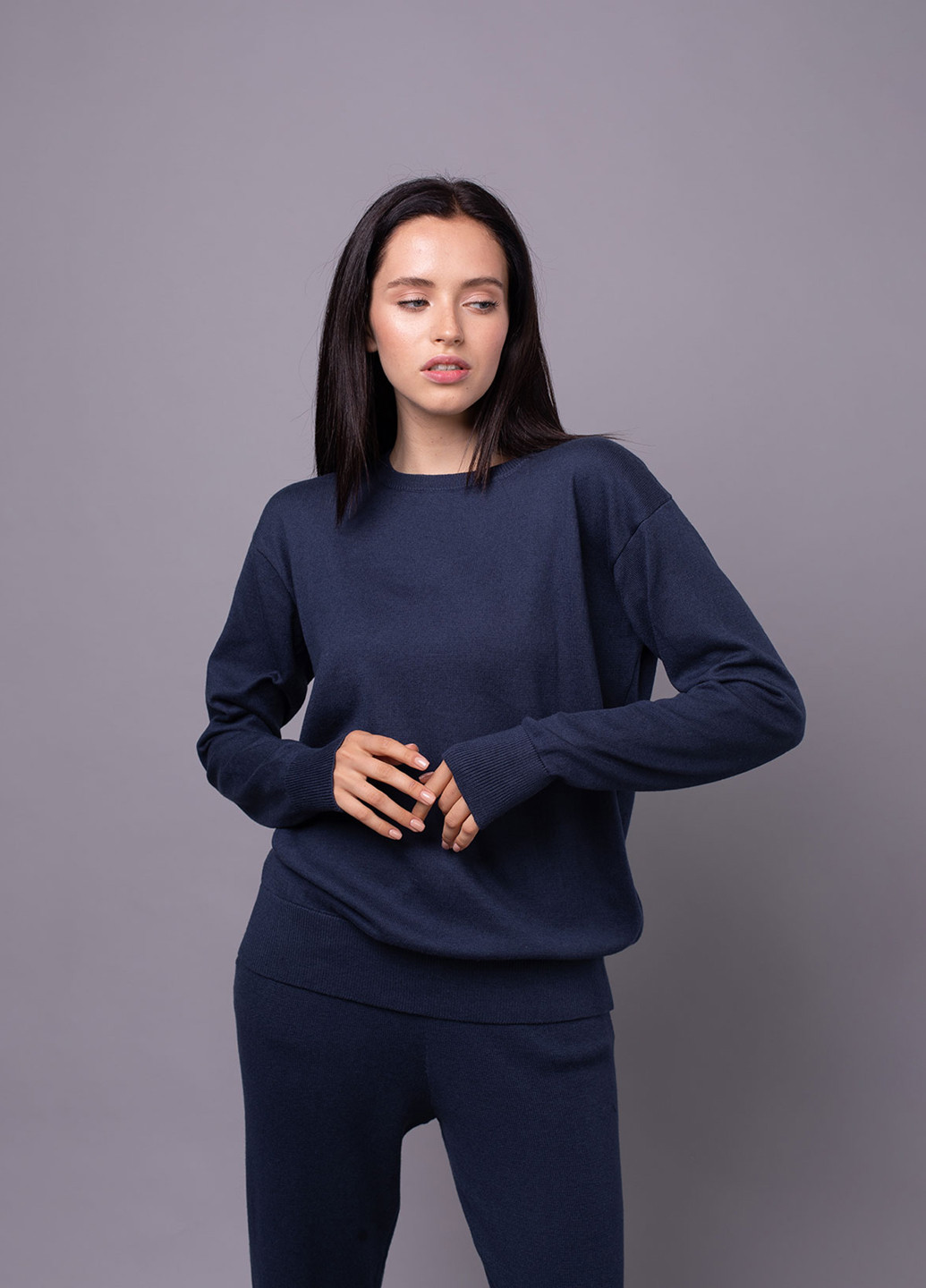 Темно-синий демисезонный джемпер джемпер Viviami