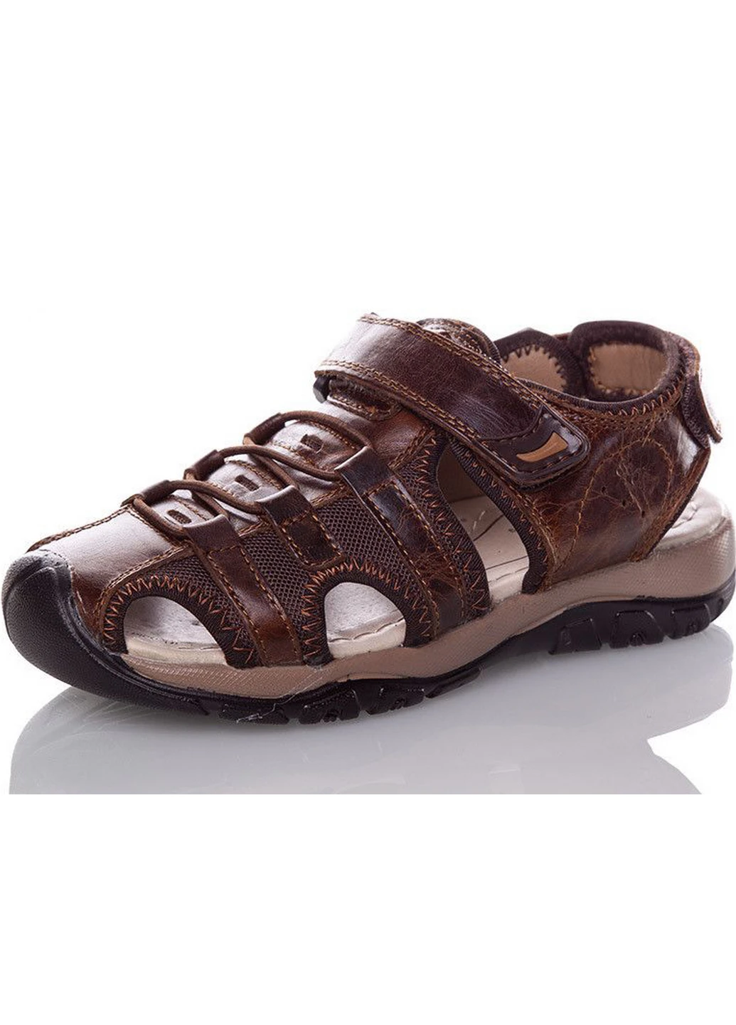 Шкіряні сандалі 9086-brown EEBB (243193557)