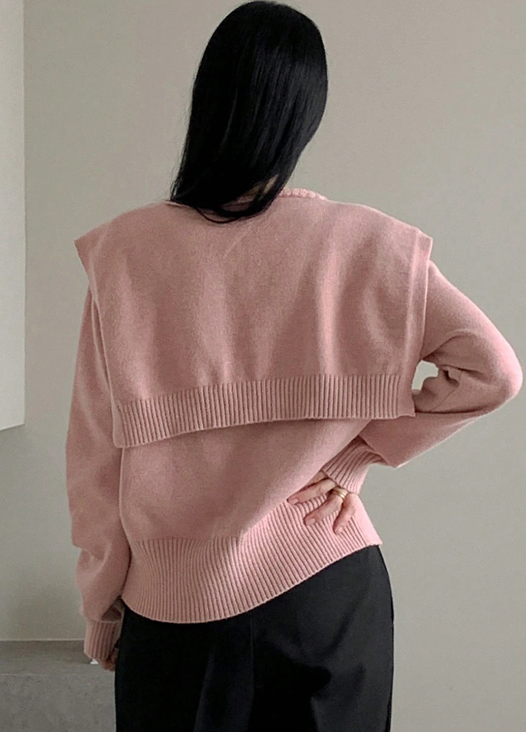 Светло-розовый демисезонный кардиган SHEIN