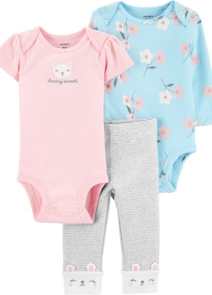 Розовый демисезонный костюм для девочки () Carter's 951110