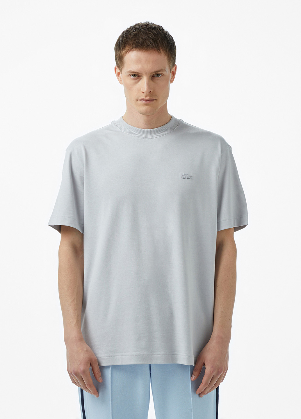 Серая футболка Lacoste