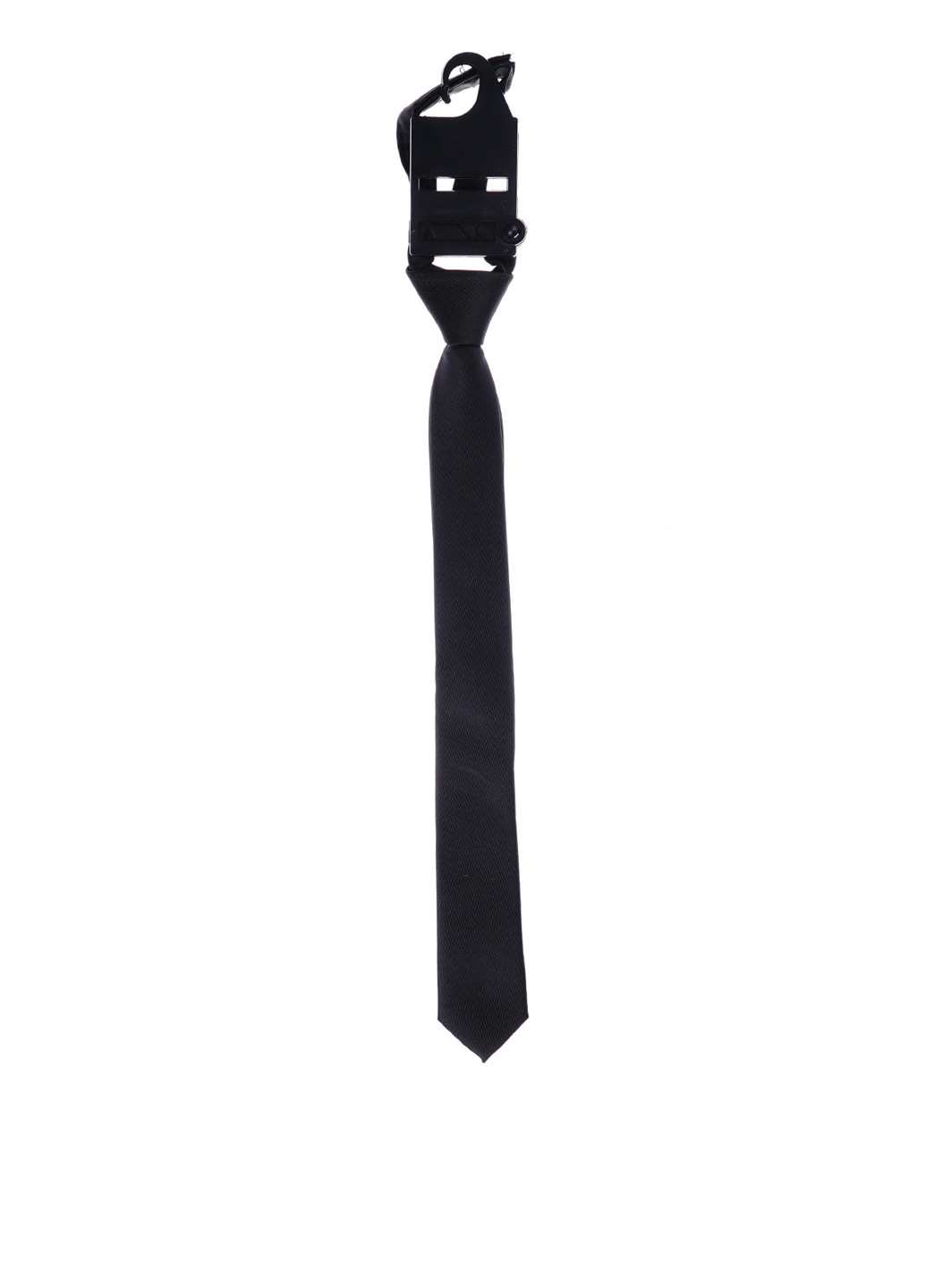 Краватка Kiabi однотонна чорна поліестер