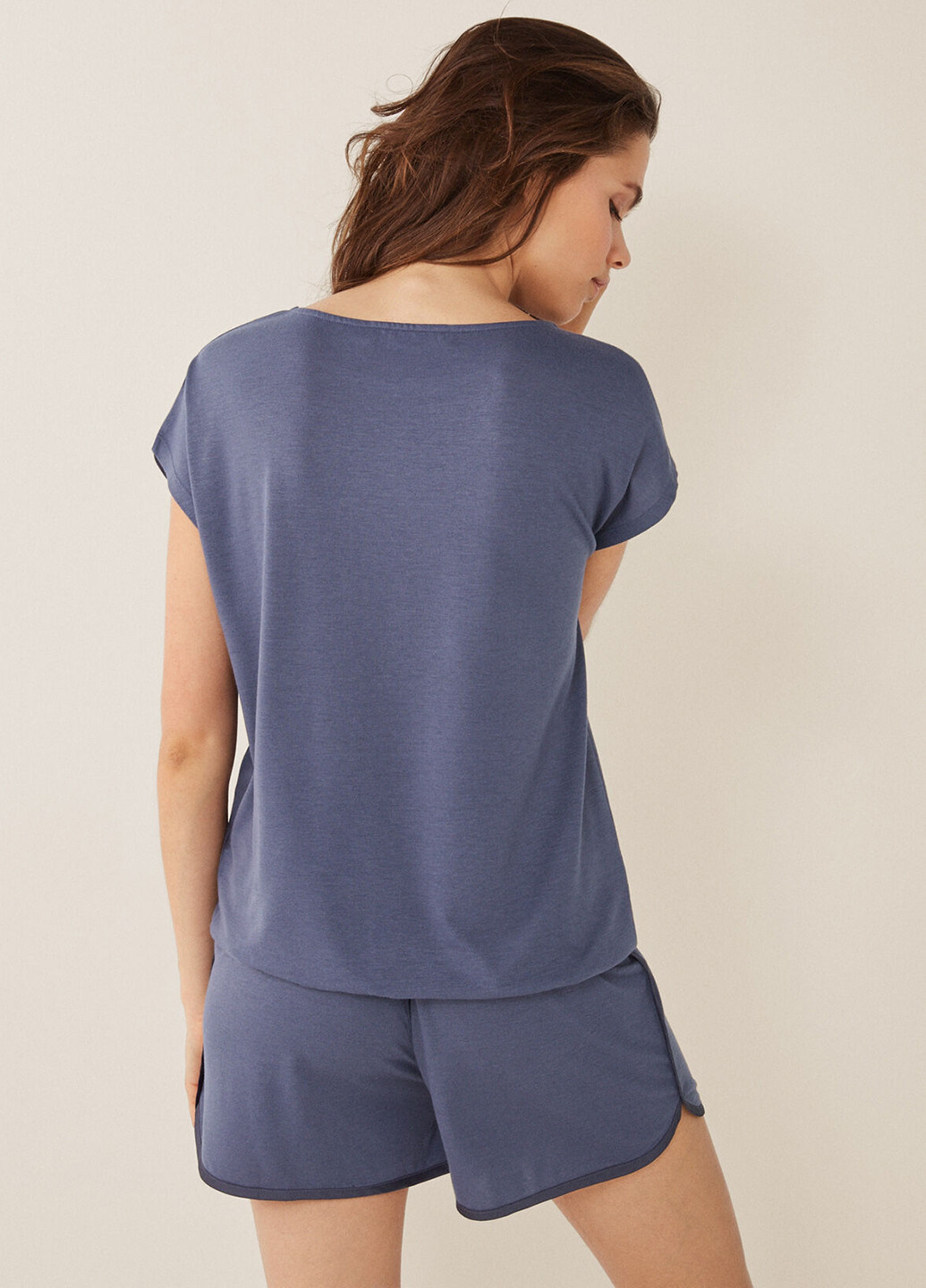 Сіра всесезон піжама (футболка, шорти) Women'secret