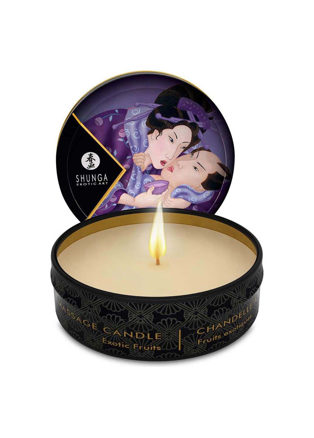Массажная свеча MINI MASSAGE CANDLE - Exotic Fruits 30 мл Shunga (256170723)