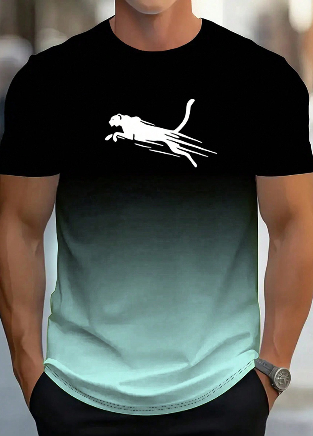 Черная футболка SHEIN