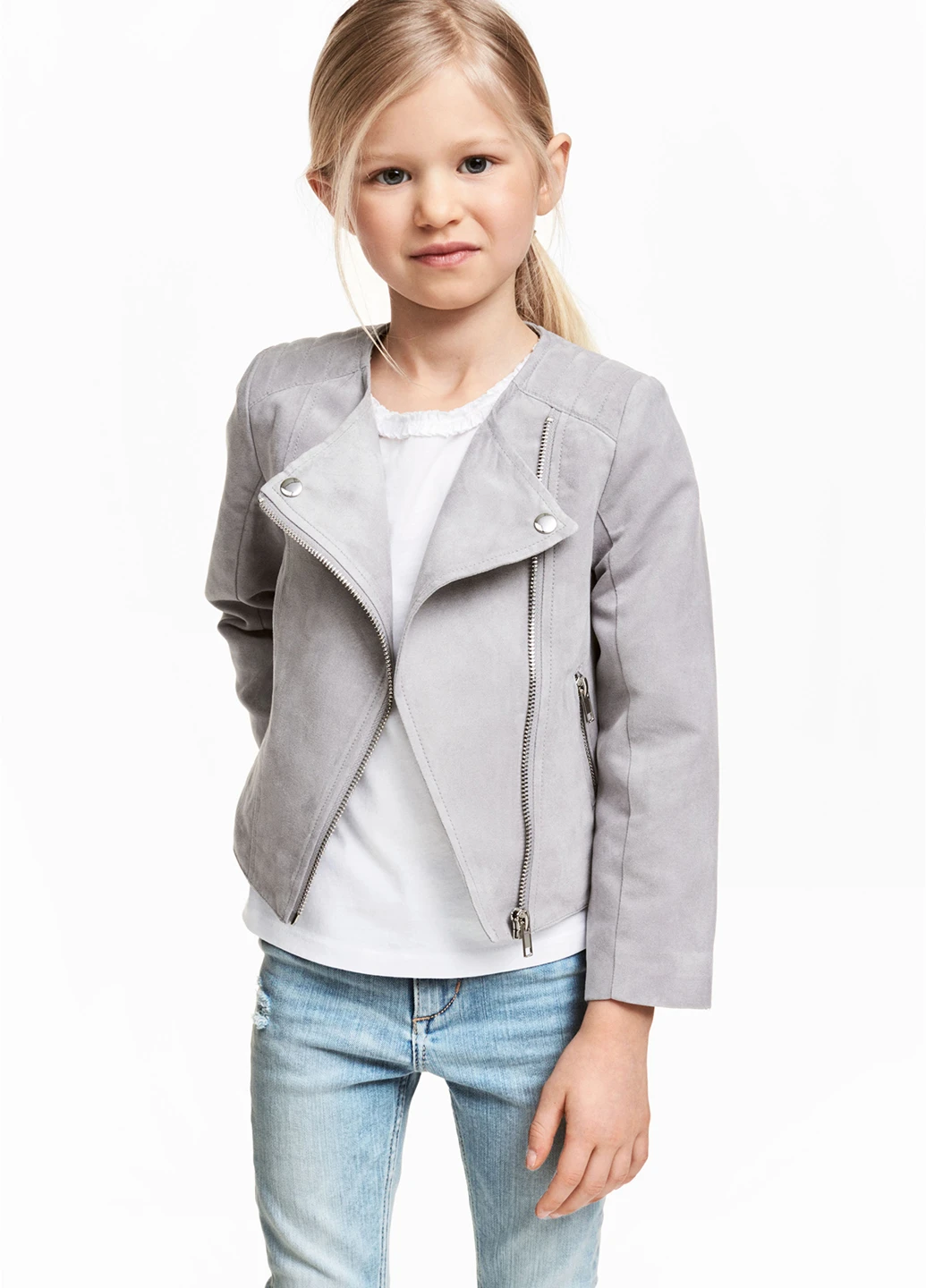 Сіра демісезонна куртка H&M