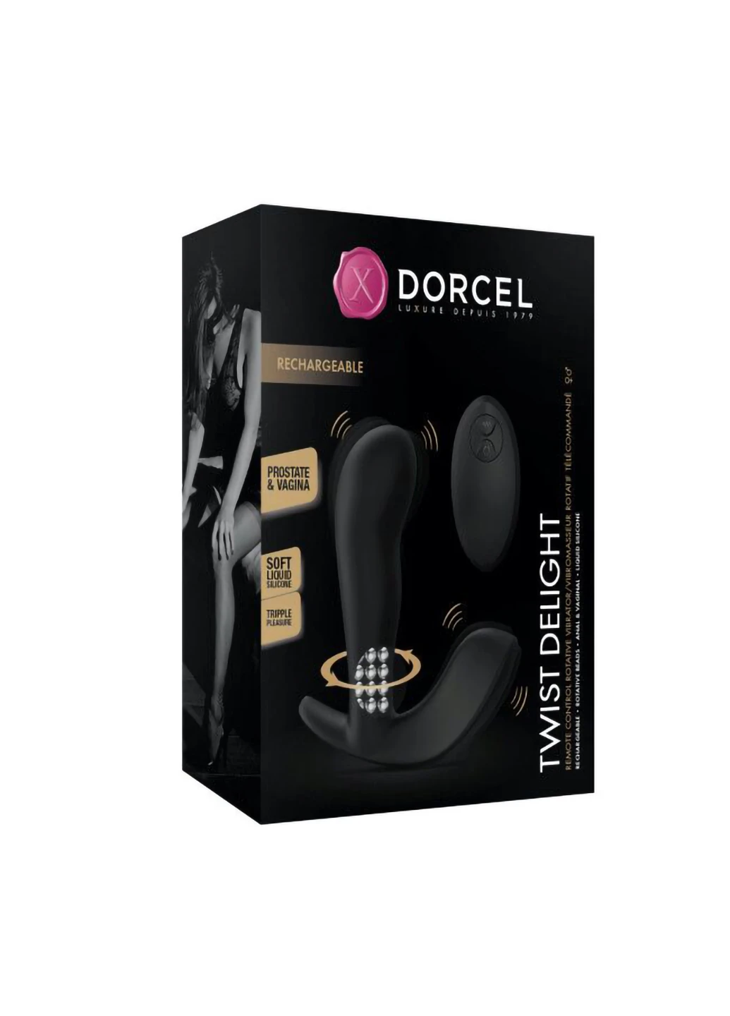 Универсальный вибратор с жемчужным массажем TWIST DELIGHT Dorcel (254151743)