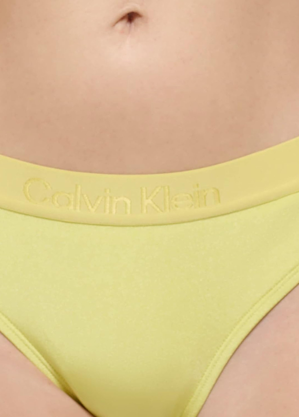 Жовтий літній купальник (ліф, трусики) роздільний Calvin Klein