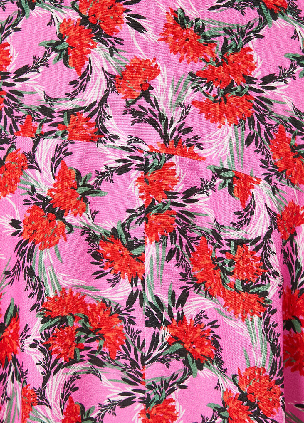 Розово-лиловая кэжуал цветочной расцветки юбка KOTON клешированная-солнце