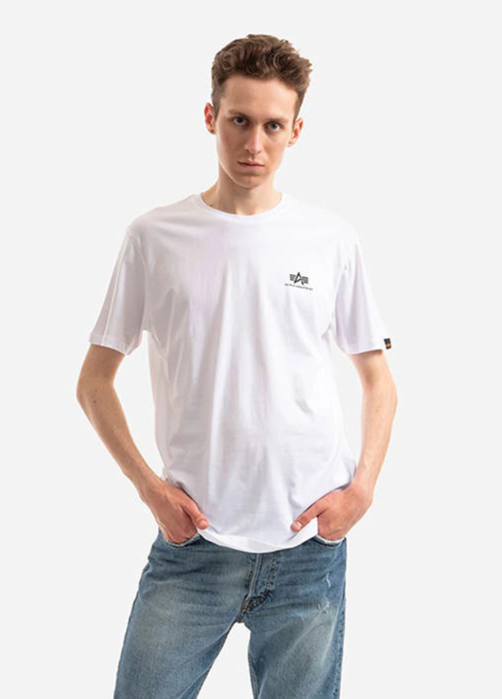 Біла футболка Alpha Industries