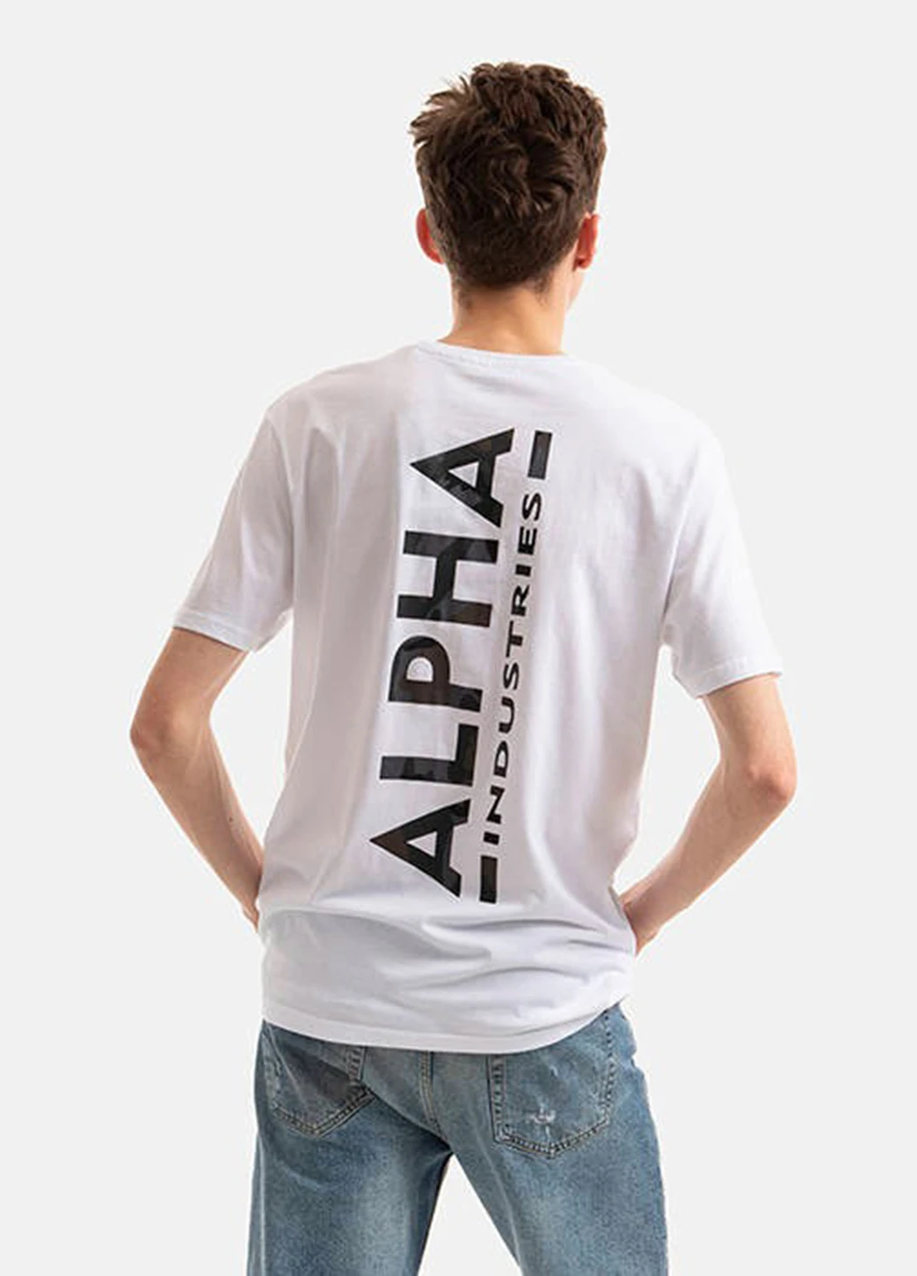 Біла футболка Alpha Industries