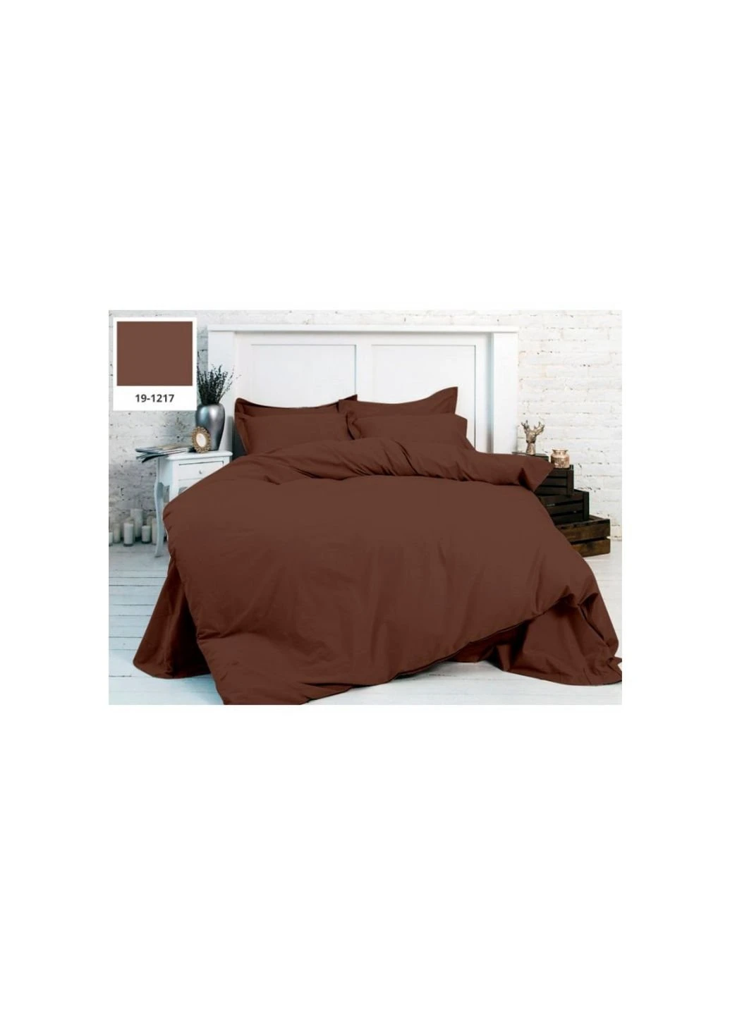 Постільна білизна Бязь Premium Chocolate Perla 200х220 євро (2200000949257) Mirson (254008987)