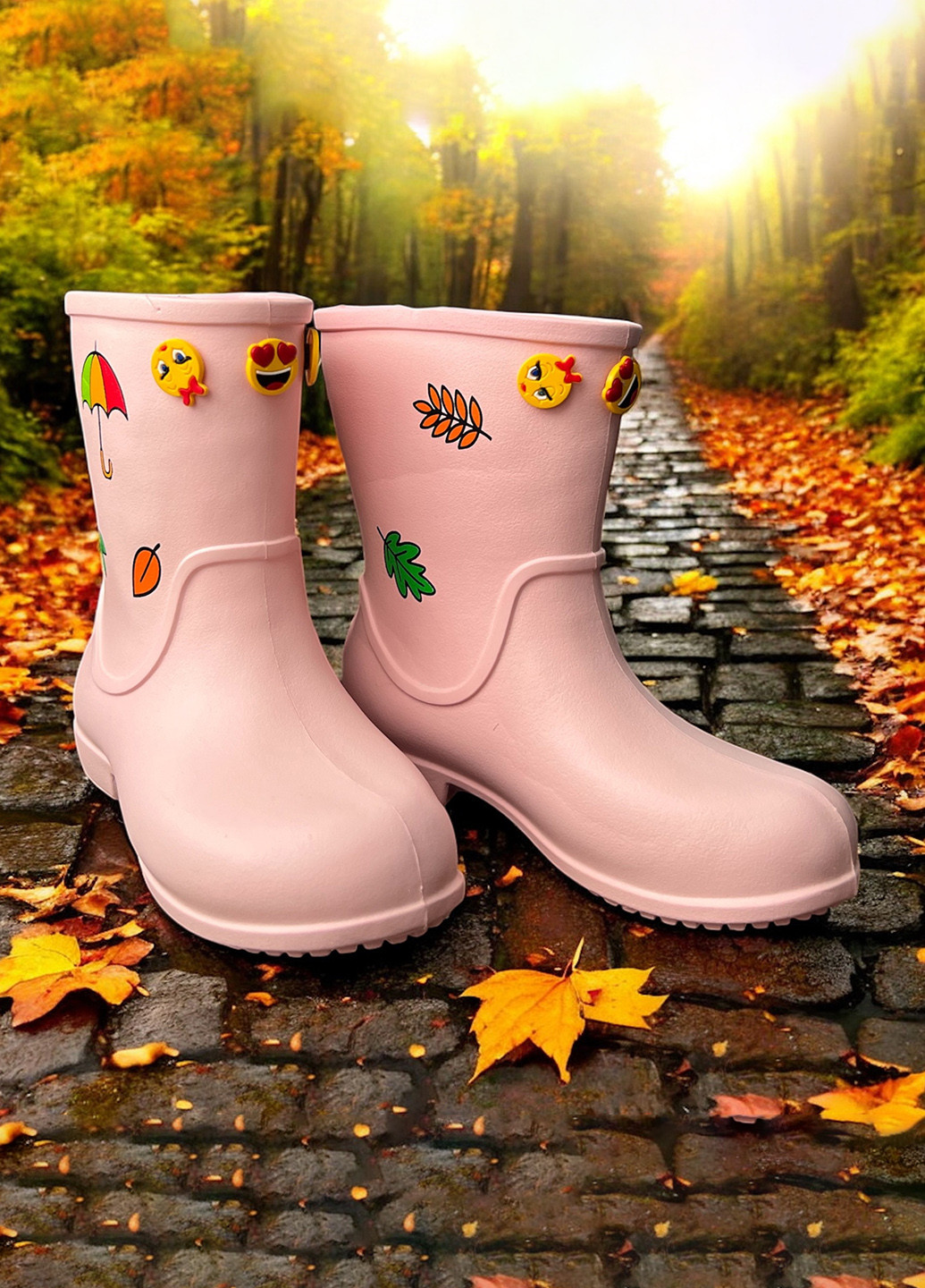 Розовые резиновые сапоги Jose Amorales