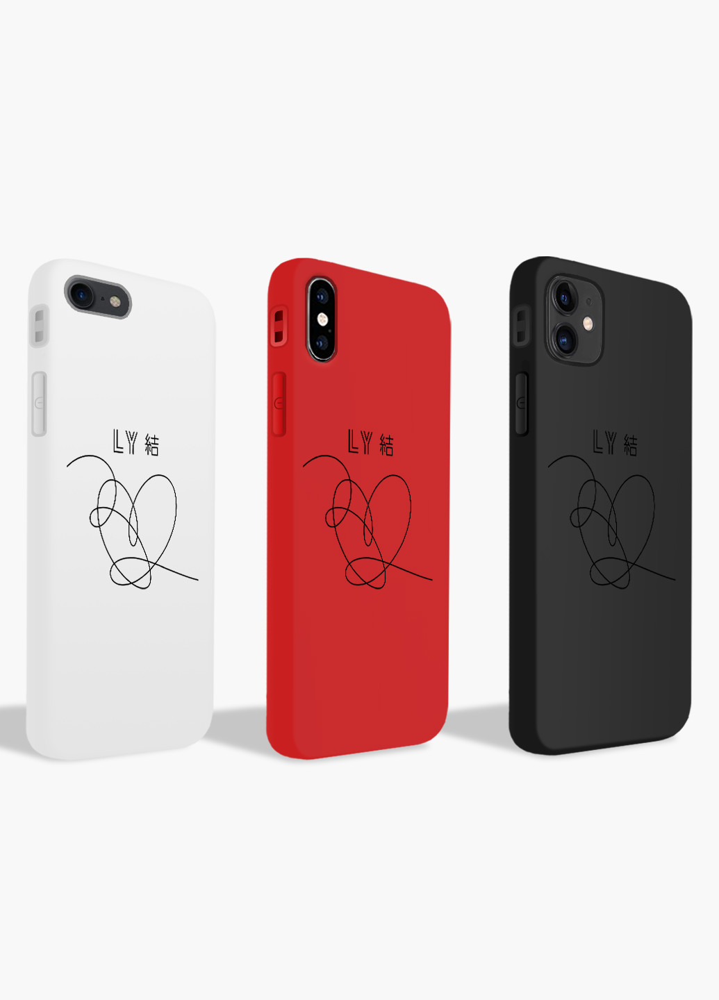 Чехол силиконовый Apple Iphone X БТС (BTS) (6129-1080) MobiPrint (219336137)
