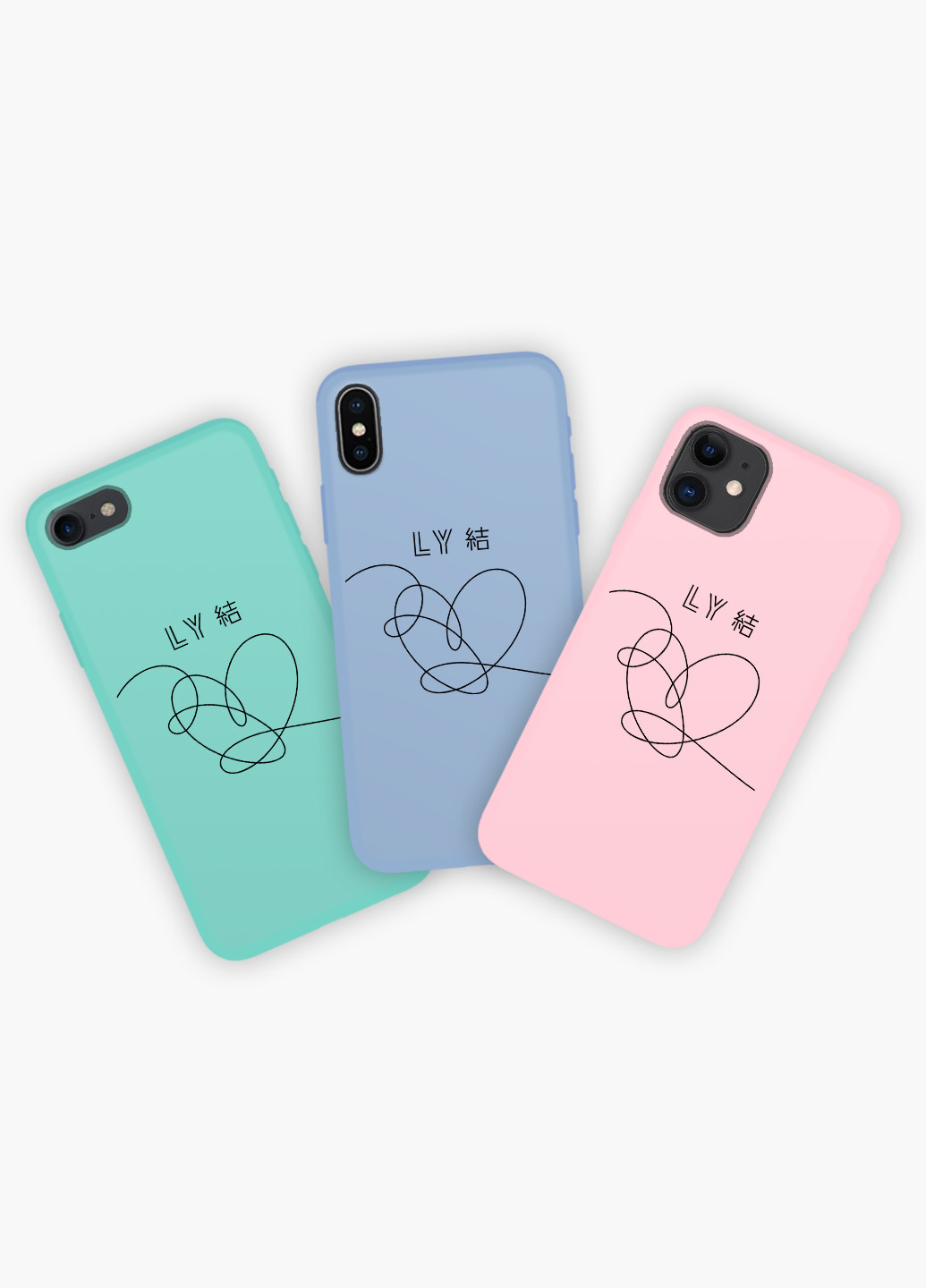 Чехол силиконовый Apple Iphone X БТС (BTS) (6129-1080) MobiPrint (219336137)