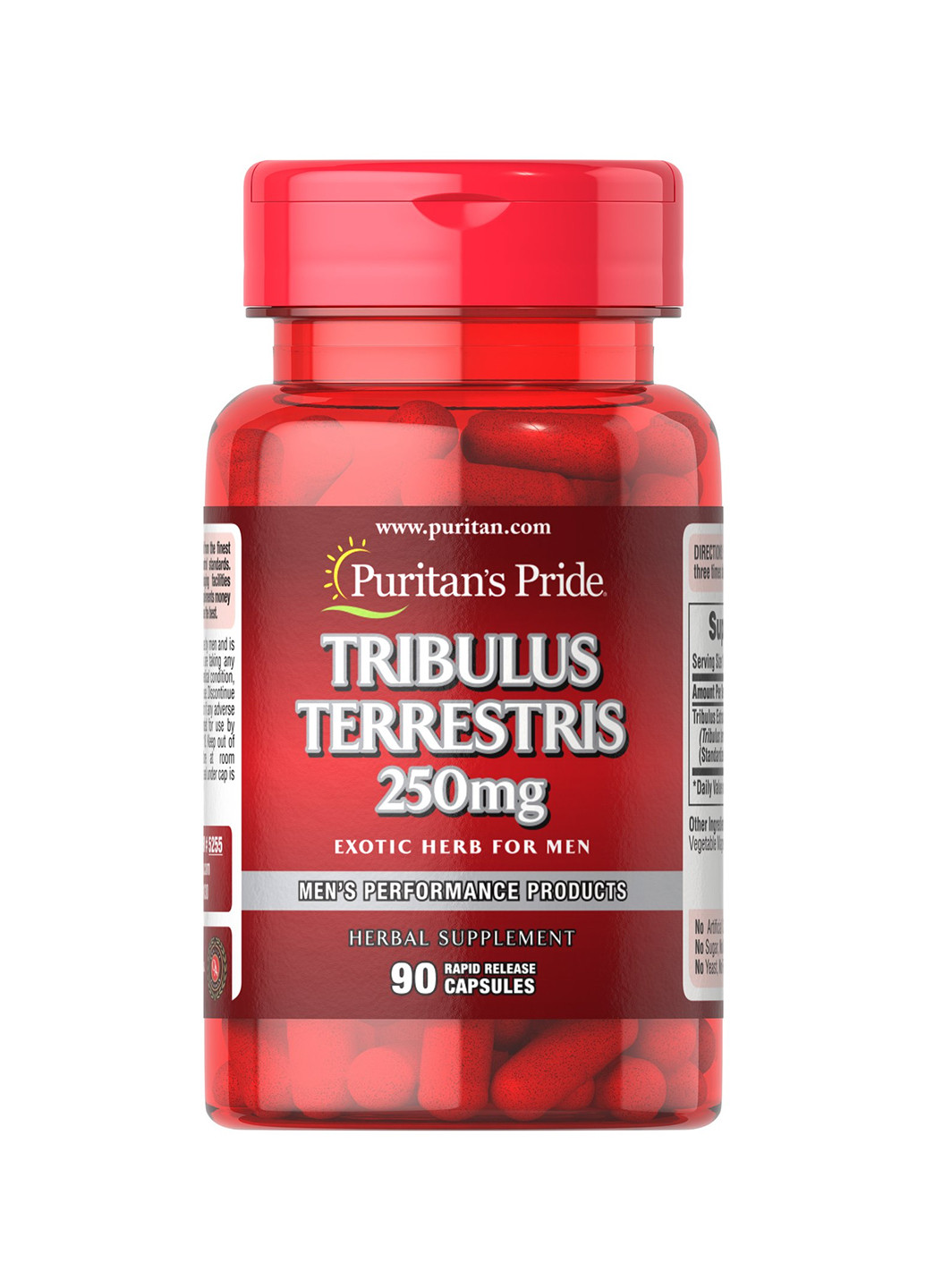 Стимулятор росту тестостерона Tribulus Terrestris 250 mg - 90 caps ] Puritans Pride (240192652)