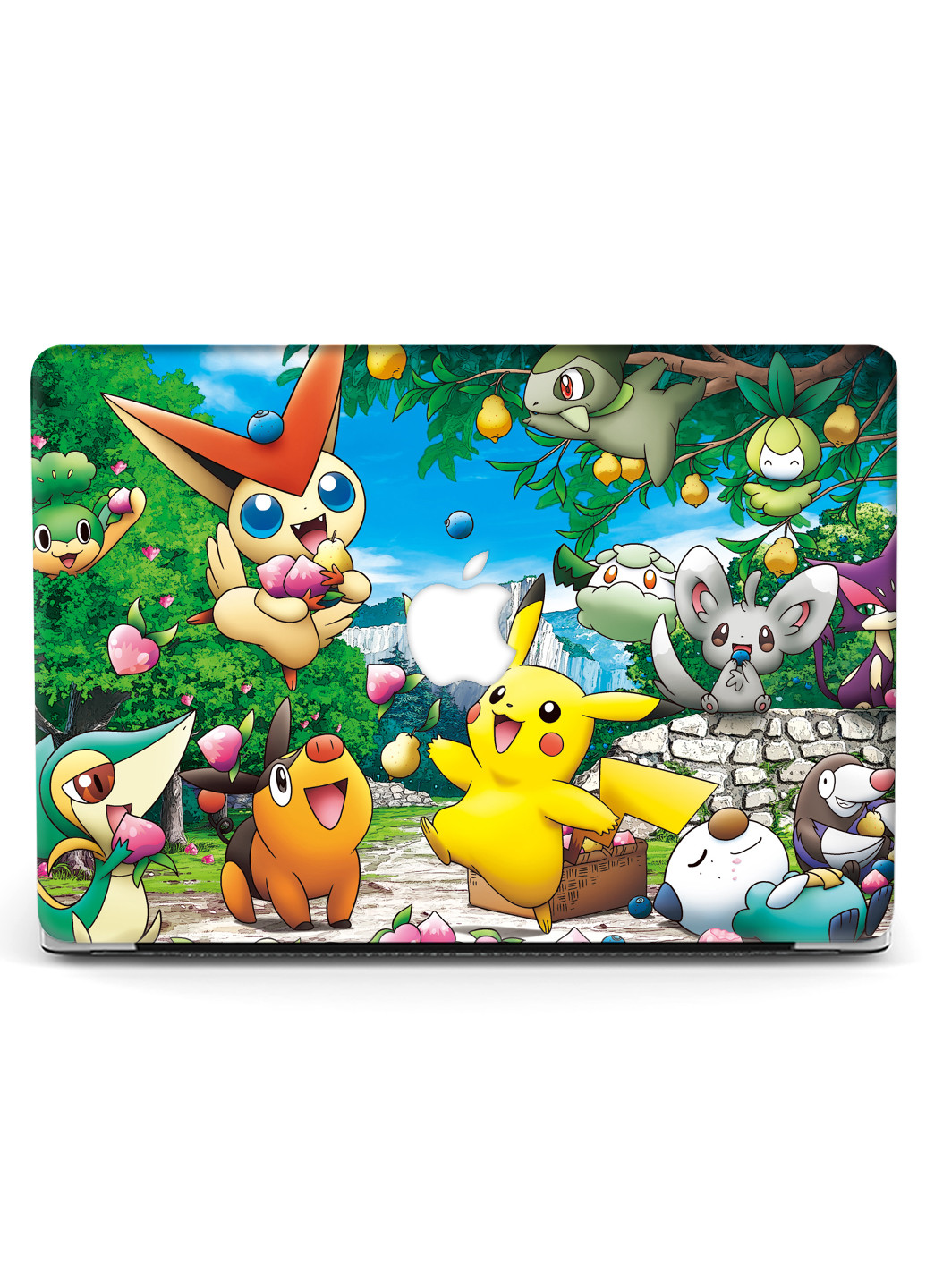 Чехол пластиковый для Apple MacBook Air 13 A1466 / A1369 Покемон Паттерн (Pokemon Pattern) (6351-2468) MobiPrint (218858467)